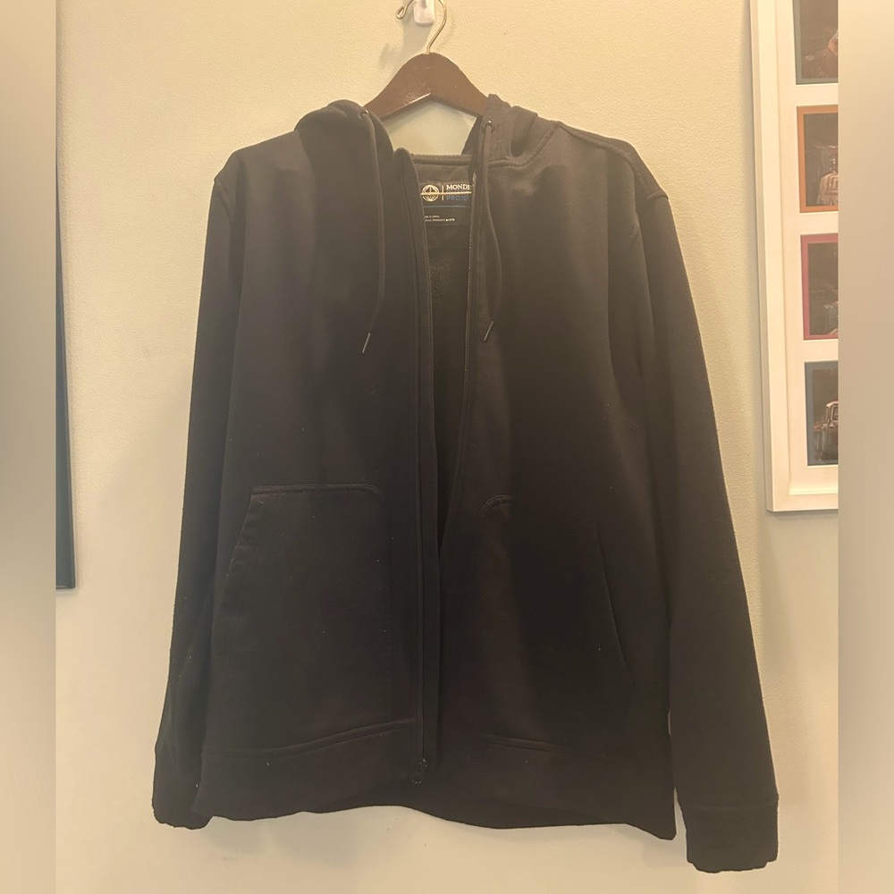 Moderna black full zip hoodie. Size L - Picture 3 of 8
